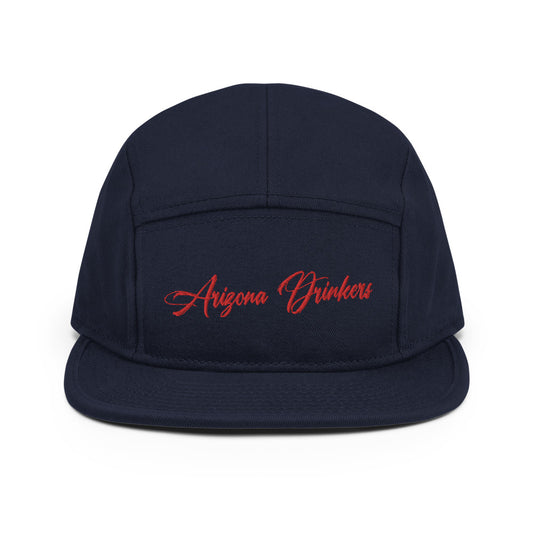 5 Panel Camper with Arizona Drinkers in Red Color on Front