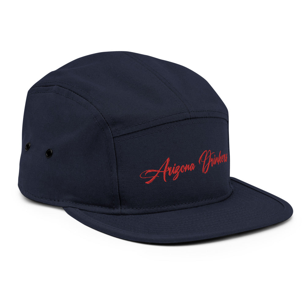 5 Panel Camper with Arizona Drinkers in Red Color on Front