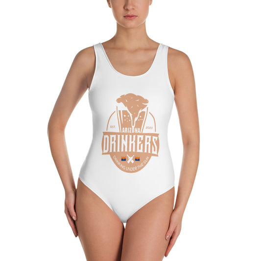 One-Piece Swimsuit with Arizona Drinkers Logo on front