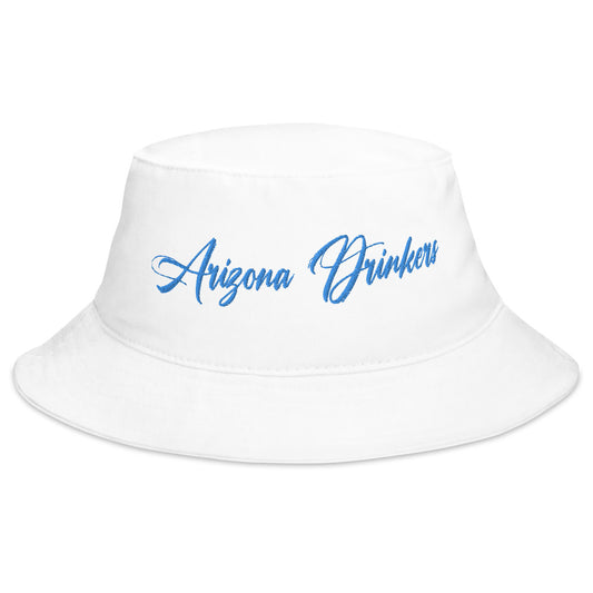Bucket Hat with Arizona Drinkers in Blue Color on Front