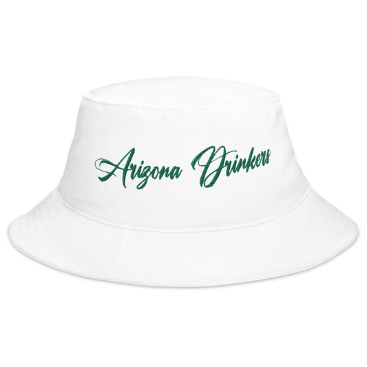 Bucket Hat with Arizona Drinkers in Green Color on Front