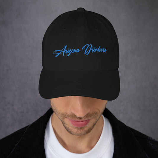 Dad hat with Arizona Drinkers in Blue Color on Front