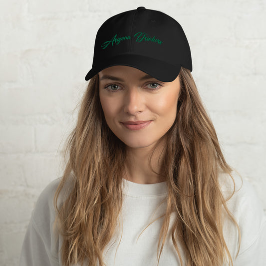 Dad hat with Arizona Drinkers in Green Color on Front