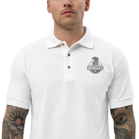 Embroidered Polo Shirt with Arizona Drinkers Logo on left chest
