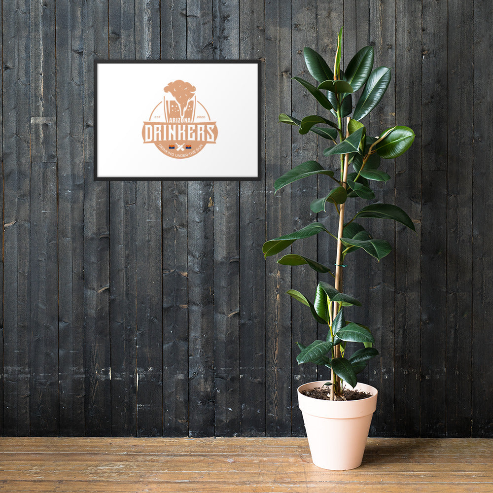 Framed matte paper poster