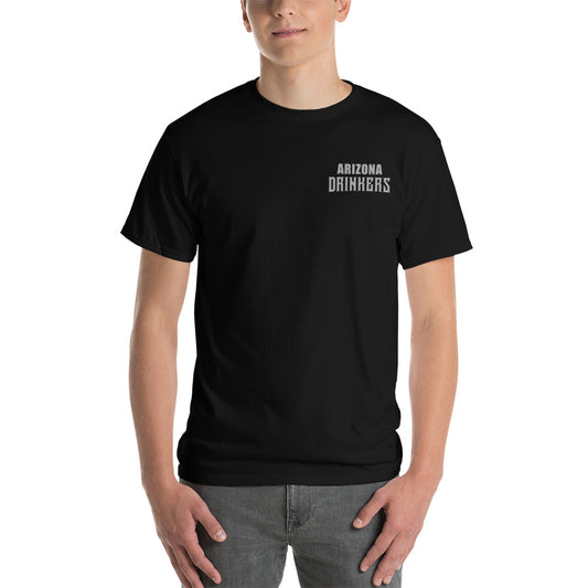 Short Sleeve T-Shirt with Arizona Text on Front and Arizona Drinkers Logo on Back