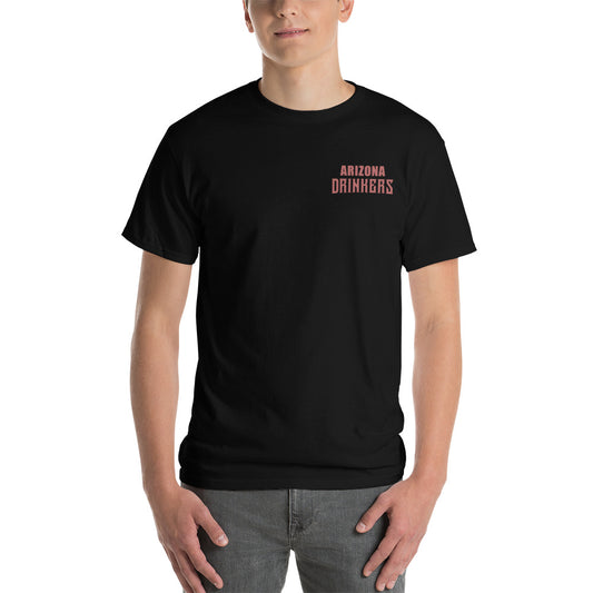 Short Sleeve T-Shirt with Arizona Text on Front and Arizona Drinkers Logo on Back