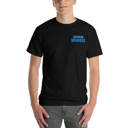 Short Sleeve T-Shirt with Arizona Text on Front and Arizona Drinkers Logo on Back