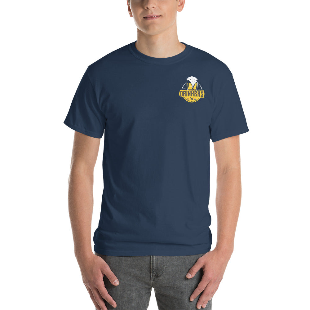 Short Sleeve T-Shirt  with Arizona logo on Front and Drinkers Text on Back