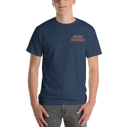 Short Sleeve T-Shirt with Arizona Text on Front and Arizona Drinkers Logo on Back