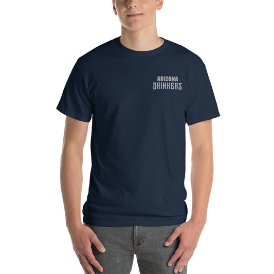 Short Sleeve T-Shirt with Arizona Text on Front and Arizona Drinkers Logo on Back