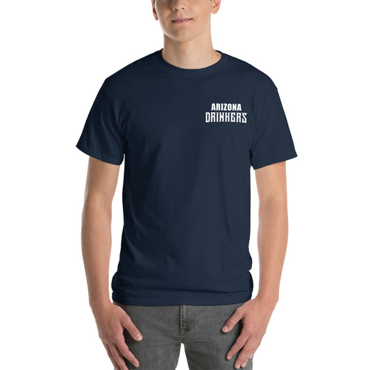 Short Sleeve T-Shirt with Arizona Text on Front and Arizona Drinkers Logo on Back