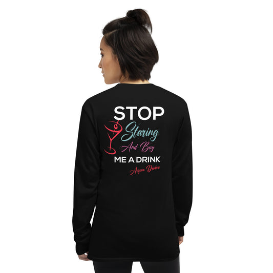 Men’s Long Sleeve Shirt with Arizona Drinkers logo on Front and Drinkers Text on Back