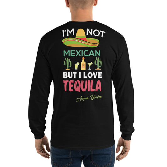 Men’s Long Sleeve Shirt with Arizona Drinkers Logo on Front and Drinkers Text on Back