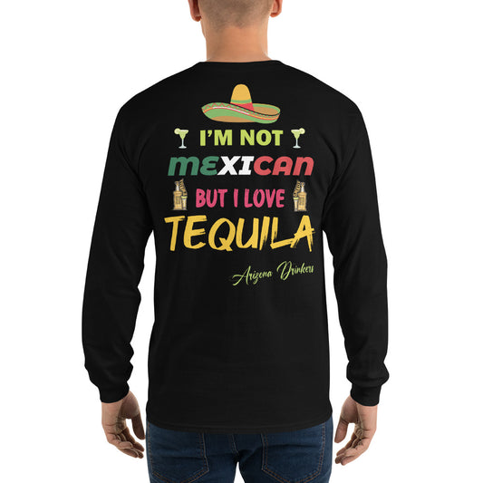 Men’s Long Sleeve Shirt with Arizona Drinkers Logo on Front and Drinkers Text on Back