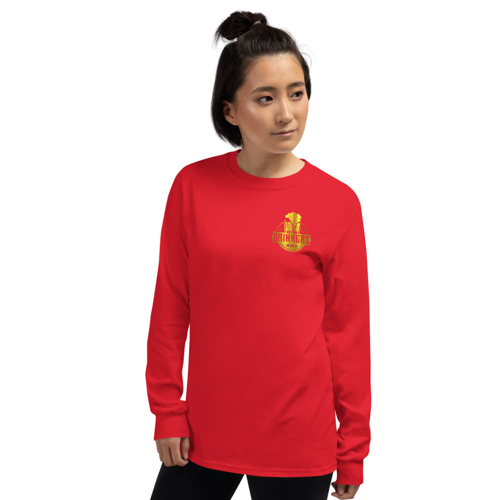 Men’s Long Sleeve Shirt with Arizona Drinkers logo on Front and Drinkers Text on Back
