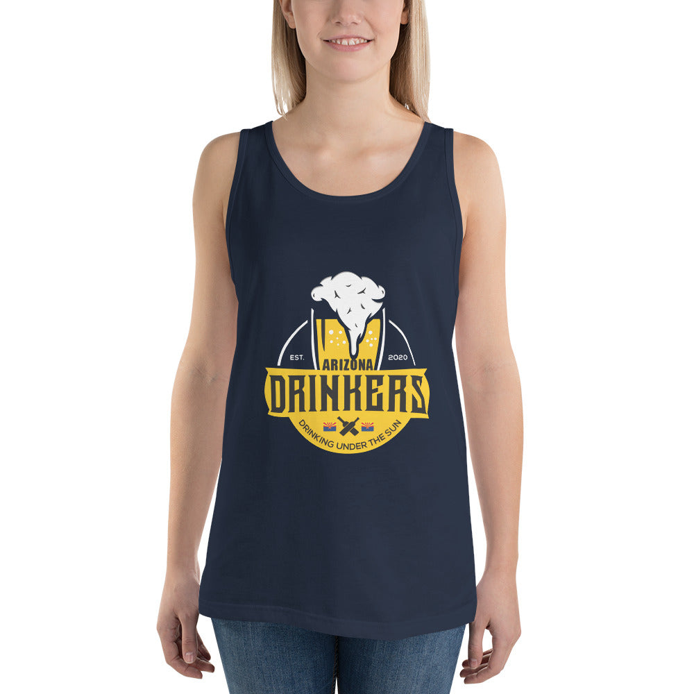 Unisex Tank Top with Arizona Drinkers Logo on front