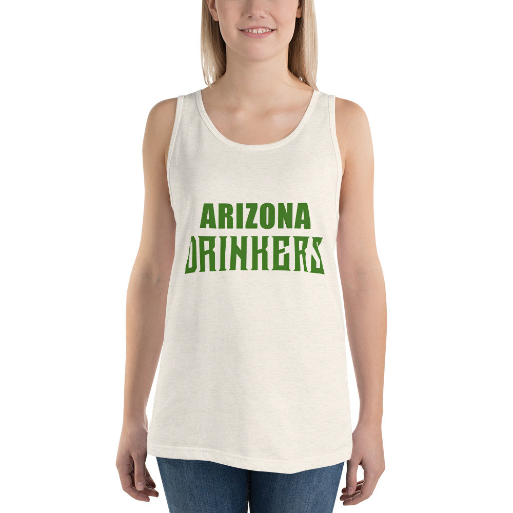 Unisex Tank Top with Arizona Drinkers St Patrick's Text on Front