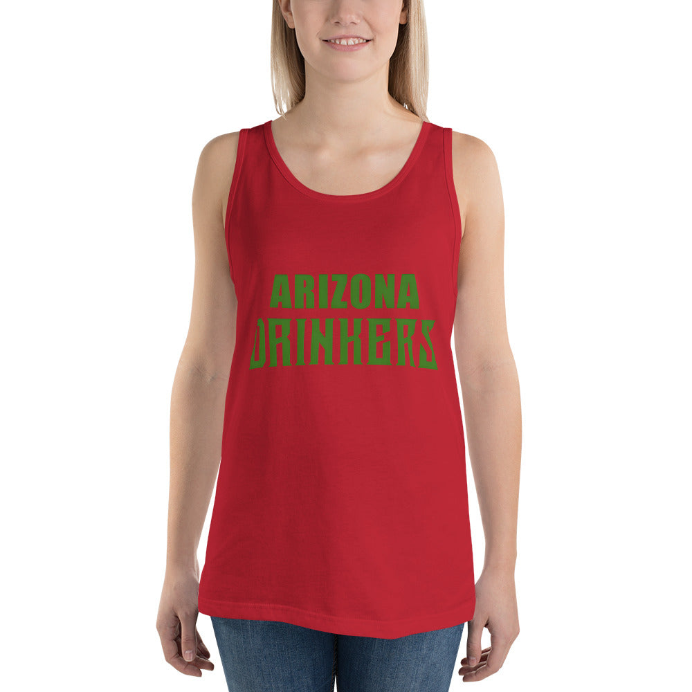 Unisex Tank Top with Arizona Drinkers St Patrick's Text on Front