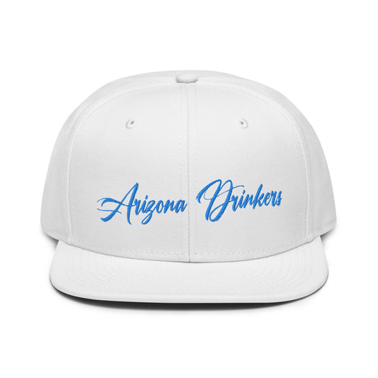 Snapback Hat with Arizona Drinkers in Blue Color on Front