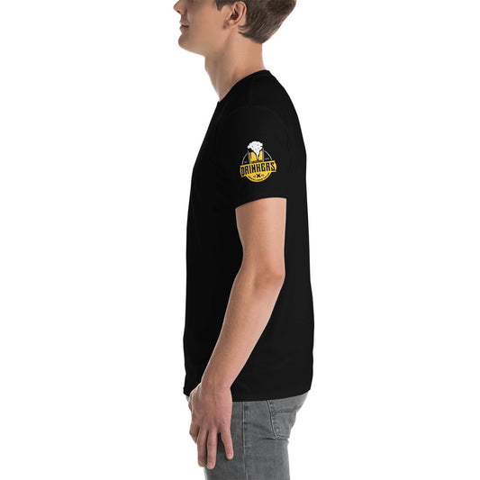 Short-Sleeve Unisex T-Shirt with Arizona drinkers logo on both sleeves