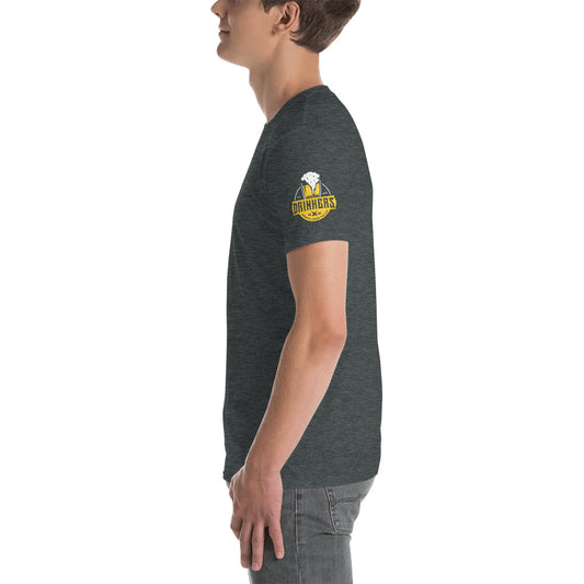 Short-Sleeve Unisex T-Shirt with Arizona drinkers logo on both sleeves