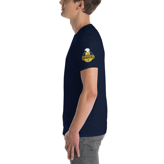 Short-Sleeve Unisex T-Shirt with Arizona drinkers logo on both sleeves