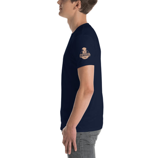 Short-Sleeve Unisex T-Shirt with Arizona drinkers logo on both sleeves