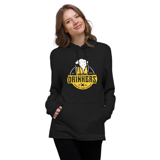 Unisex Lightweight Hoodie with Arizona Drinkers Logo on Front