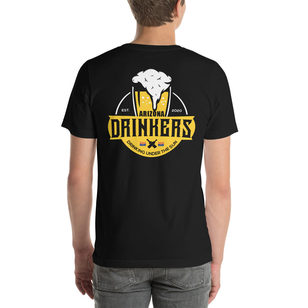 Men's Short/Long Sleeve Shirt with Logo on Back