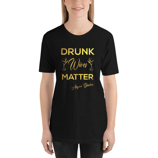 Short-Sleeve Unisex T-Shirt with Drinkers Text on front