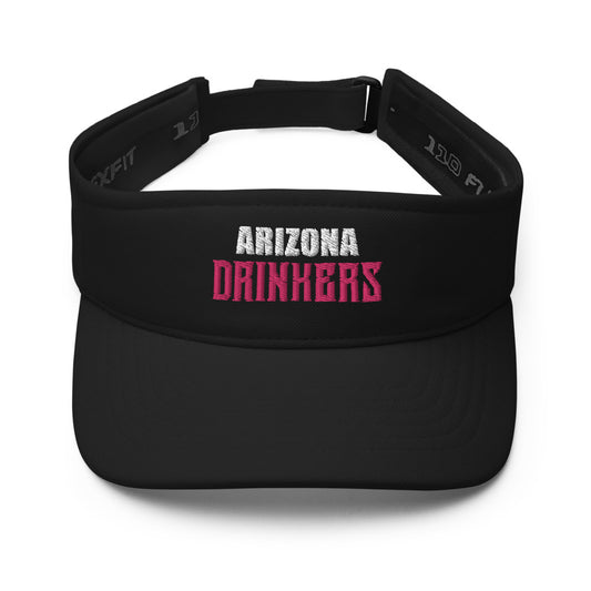 Visor with Arizona Drinkers in Pink Color on Front