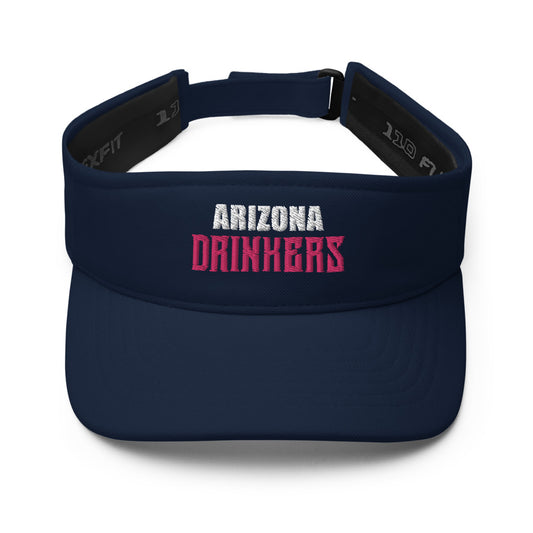 Visor with Arizona Drinkers in Pink Color on Front