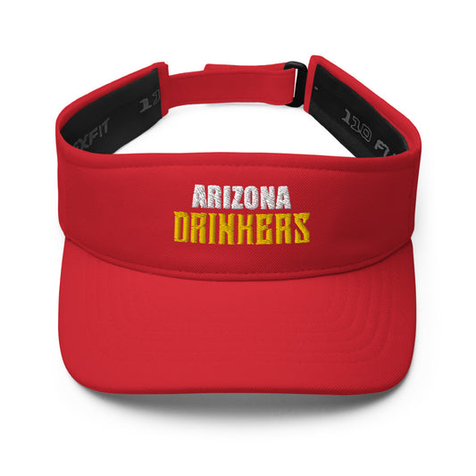 Visor with Arizona Drinkers in Yellow Color on Front