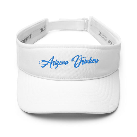 Visor with Arizona Drinkers in Blue Color on Front