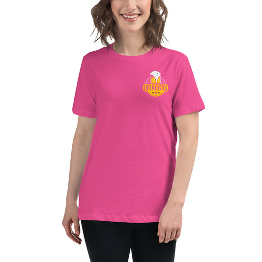 Women's Relaxed T-Shirt with Arizona Drinkers Logo on left chest