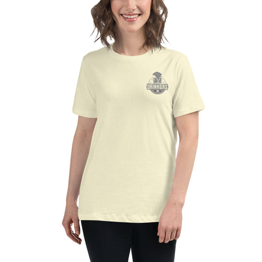 Women's Relaxed T-Shirt with Arizona Drinkers Logo on left chest