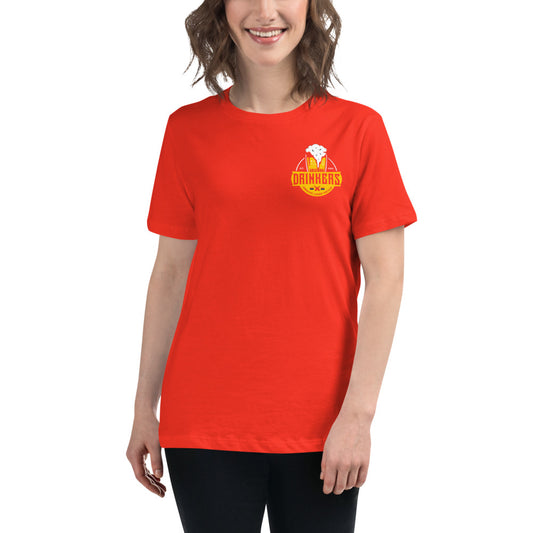 Women's Relaxed T-Shirt with Arizona Drinkers Logo on left chest