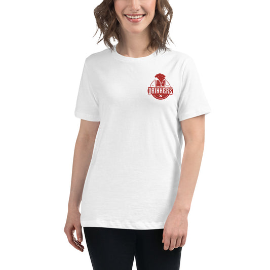 Women's Relaxed T-Shirt with Arizona Drinkers Logo on left chest
